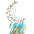 thumbnail image 3 of DECOMELODY 1Set Dream Catcher Multi Color Moon Shape Wall Hanging Home Decoration Iron Thread Girls Bedroom Decoration, 3 of 8