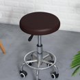 thumbnail image 2 of Walson Round Stool Chair Cover PU Leather Waterproof Chair Protector Seat Cover Coffee, 2 of 9