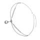 thumbnail image 2 of Qarigey Colgante de cristal, cadena para la frente, gota de agua, diamantes de imitación, colgante para el pelo, diadema, tocado, decoración de boda, Accesorio para el cabello Plateado Qarigey AP017758-02, 2 of 6