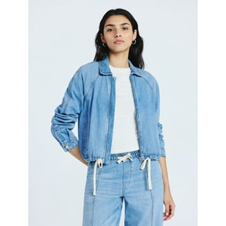 Terra & Sky Women's Plus Size Denim Utility Jacket, Sizes 0X-5X
