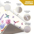 thumbnail image 4 of Hummingbird Flower Dish Drying Mat 18x24 inch Watercolor Spring Herb Floral Dish Drainer Mats Wildflower Plant Reversible Microfiber Dish Drying Pad for Kitchen Countertop Large Decor, 4 of 7