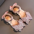 thumbnail image 6 of Otqutp Princess Flower Girls Shoes Fashion Summer Girls Dance Shoes Princess Dress Performance Shoes Silk Bow Rhinestone Mesh Bow Light and Comfortable Shoes, 6 of 6