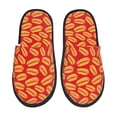 thumbnail image 1 of Balery A Big Hot Dog Pantuflas de Casa de Felpa Silenciosas con Diseño Estampado, Zapatillas Cómodas Antideslizantes de Algodón para Interior-Medium, 1 of 8