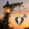 thumbnail image 1 of Casa para pájaros en forma de corazón para refugio invernal y plataforma para nidos de colibríes | Arte de jardín al aire libre y regalo de San Valentín para amantes de las aves | Adorno colgante, 1 of 7