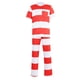 thumbnail image 3 of Disfraz de recluso a rayas de Halloween para adultos, unisex, divertido, para fiesta, 2025, 3 of 5