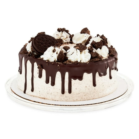 Freshness Guaranteed 7" Round Cookies 'N Creme Cake, 36 oz, Regular, Tray, Refrigerate