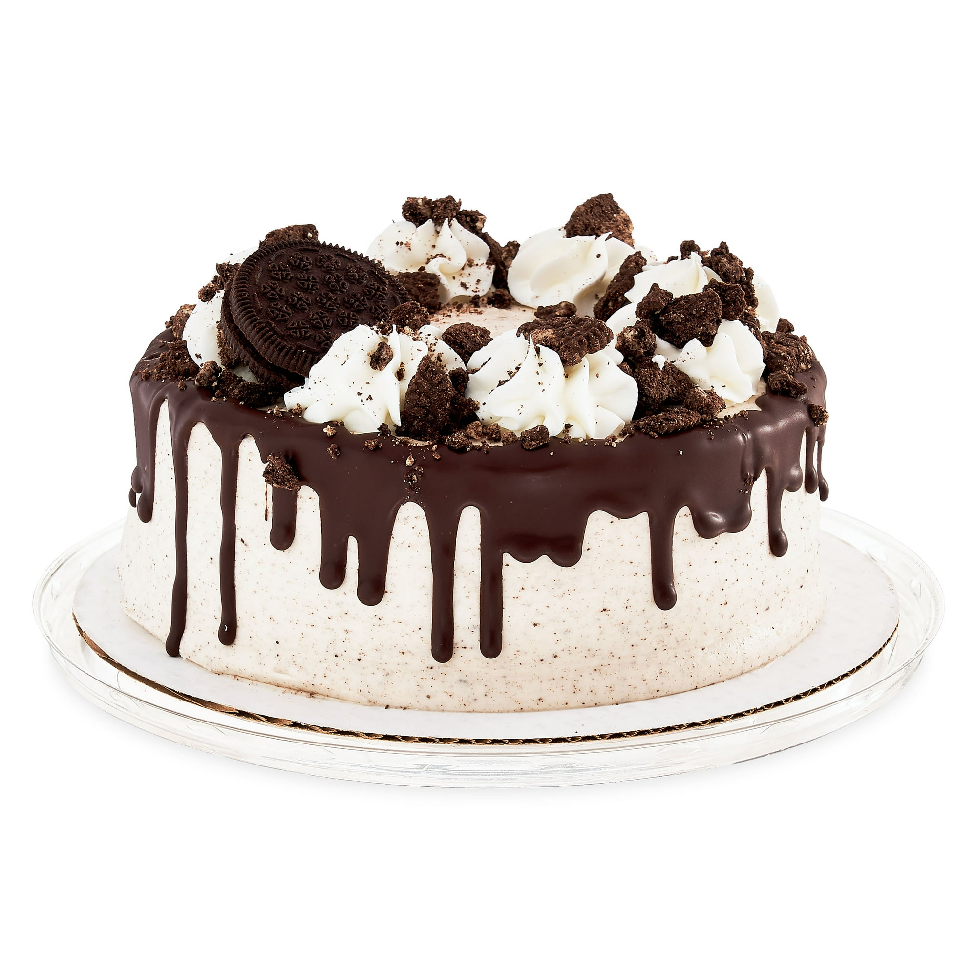 Freshness Guaranteed 7-Inch Round Cookies 'n Creme Cake, 36 oz (Regular, Tray, Refrigerate, Cookies n Creme Cake)