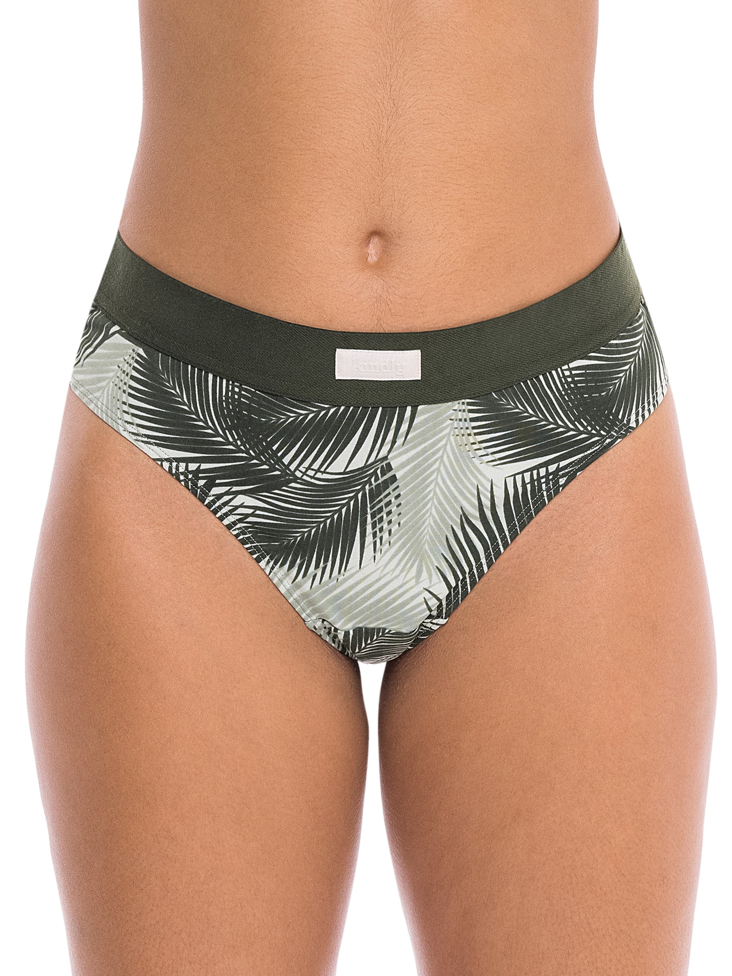 Kindly Yours Women’s Sustainable Cotton Thong Underwear, 3-Pack, Sizes XS to XXXL