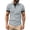 Clear, variant on Men's Contrast Cuff Collared Shirt, Three Button Placket Design, Slim Fit for casual daily outing Bronze L