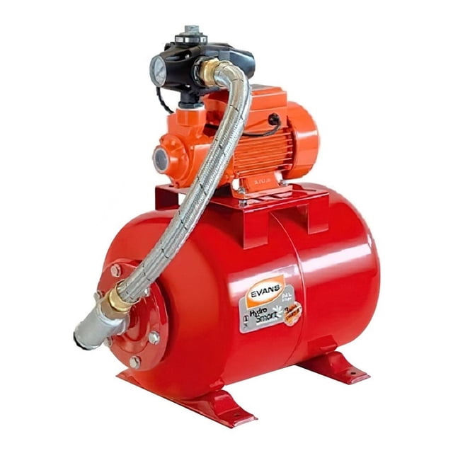 Hidroneumático Con Bomba Periférica 1/2 Hp Y Tanque Evans negro