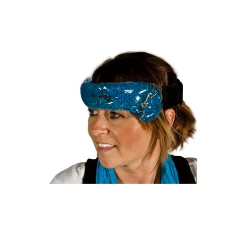 Lubricated Bead Therapy Wrap Chin Pain Relief Support Wrap Band Hot N Cold Therapy-BLUE