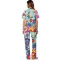 thumbnail image 3 of Yuyamidu Mandala Butterfly Womens Lounge Sets 2 Piece Outfits Short Sleeve Sleepwear Button Down Comfy Nightwear Soft Casual Lounge Sets, 3 of 7