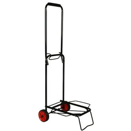 Nisorpa Portable Folding Luggage Cart and Dolly Trolley with Wheels Rope for Personal Travel and Shopping Use Black Walmart