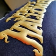 thumbnail image 5 of Puff Metal Heat Transfer Vinyl (Matte Gold, 20" x 12") - 3D Puffy Heat Press Transfer Paper Film, DIY Craft Iron on Vinyl for Shirts, 5 of 6