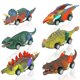 thumbnail image 3 of Ghojet - Juego de 6 coches de dinosaurios que se mueven hacia atrás, juguetes navideños de dinosaurios para niños pequeños, regalo de fiesta de cumpleaños de Navidad para niños de 3 a 8 años, 3 of 8