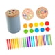 thumbnail image 5 of Juguete educativo de madera para clasificar colores, habilidades motoras, juego de emparejamiento azul, 5 of 9