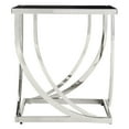 thumbnail image 3 of Weston Home Steel Arch Curved Sculptural End Table, Chrome, 3 of 5