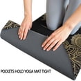 thumbnail image 3 of Black Gothic Sun Moon Pattern Hot Yoga Mat Towel Non Slip for Hot Yoga - Quick-Drying Yoga Mat Cover with 4 Corner Pockets with Travel Bag - Hot Yoga Towel Non Slip 70"x26", 3 of 6
