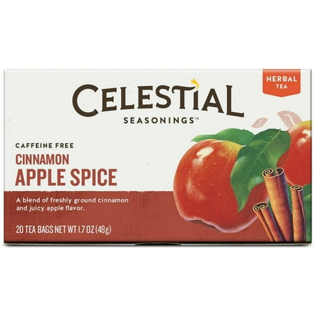 Celestial Seasonings Herbal Tea, Cinnamon Apple Spice, 20 (Best Tea For Relaxation)