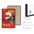 thumbnail image 3 of HAUS AND HUES Explore Mars Poster - NASA Print Space Posters Visions Of The Future Posters Nasa Artwork Spacex Poster Sci Fi Print Nasa Jpl Poster Exploration Scifi Mars (Framed Black 24x36), 3 of 6
