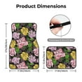 thumbnail image 3 of Balery Colorful Roses Pattern 4-Piece Floor Mats, Heavy-Duty Rubber Liners, Anti-Slip Design, All-Season Automotive Protection, Vehicles, Cars, Trucks, and SUVs, 3 of 5