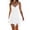 White, variant on Tqcoqu Womens Floral Casual Tiered Mini Dresses Spaghetti Strap V Neck Backless A Line Swing Short Dress,Beige,Women's S-XXL
