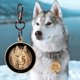 thumbnail image 2 of Placa Perro Gato Personalizada Identificación Razas Inoxida Color Husky, 2 of 3