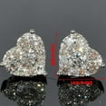 thumbnail image 2 of HANXIULIN Women's Fashion Crystal Heart Shaped Earring Studs Jewelry Gift for Women Girls, 2 of 6