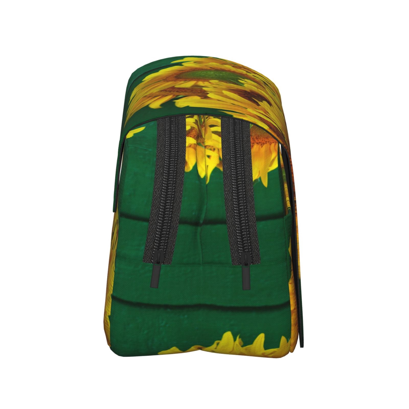 Rateoe Sunflowers in Bucket Pattern Double Clamshell Pen Case, Storage Organizer with Two Zipper Compartments– Holds Up to 50 Pencils & Pens