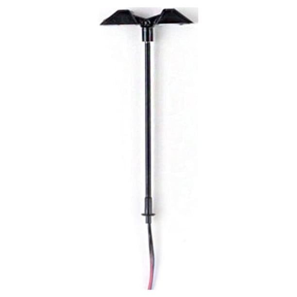 Luz ferroviaria Mini tren farola Advancent DIY 3V lámparas LED Metal ligero decoraciones de jardín Negro