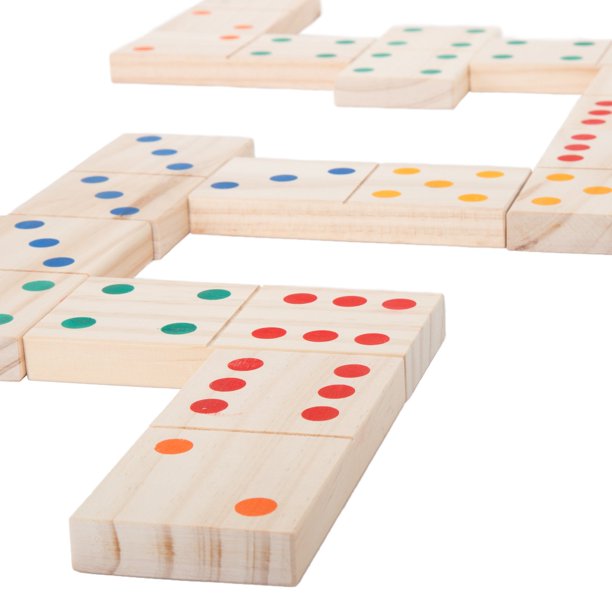 Hey! Play! Giant Wooden Dominoes Set