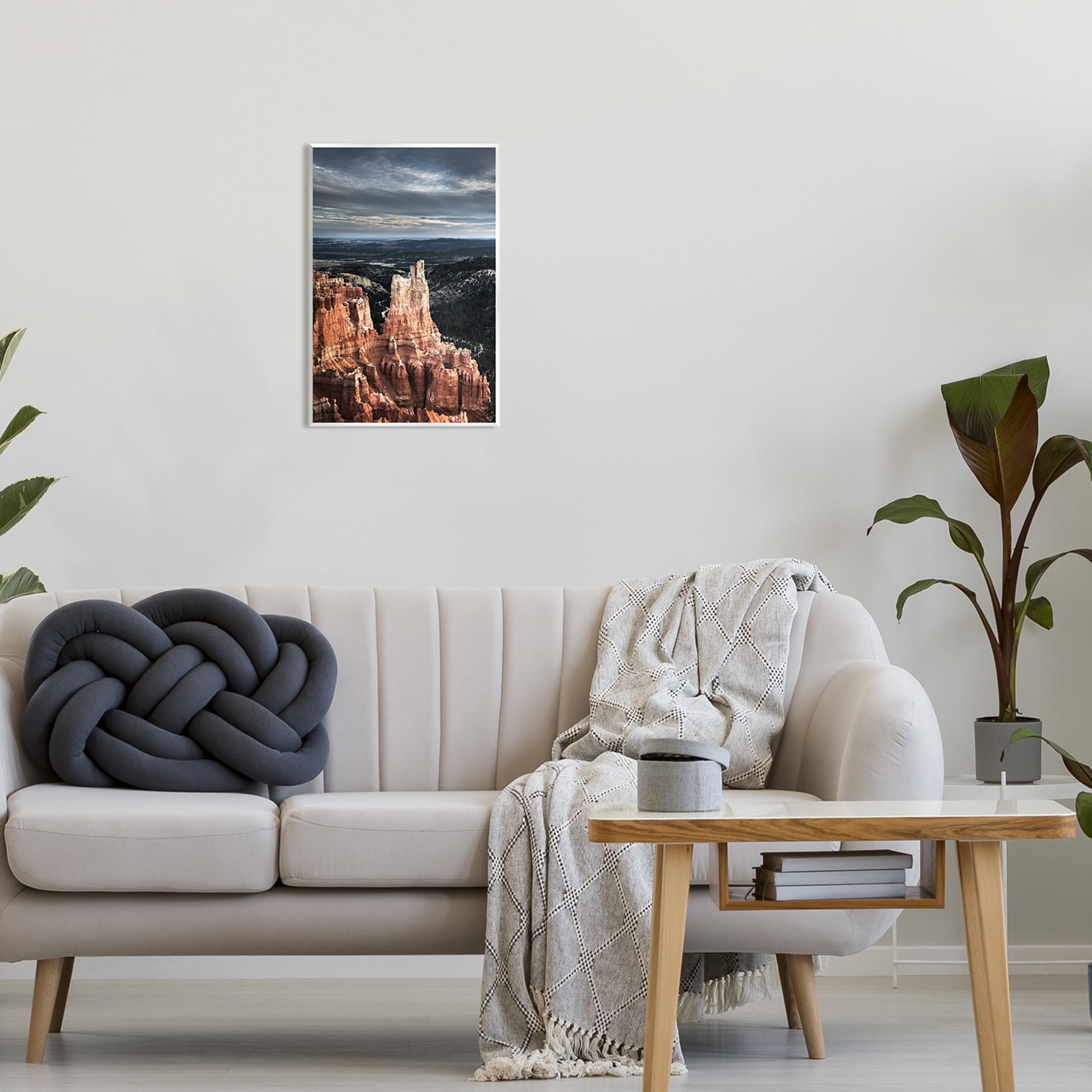 Stupell Industries Canyon Butte Photography Landscape Photography Unframed Art Print Wall Art, 13 x 19