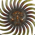 thumbnail image 6 of DecMode Copper Metal Indoor Outdoor Weathered Sun Wall Decor with Green Accents, 6 of 13