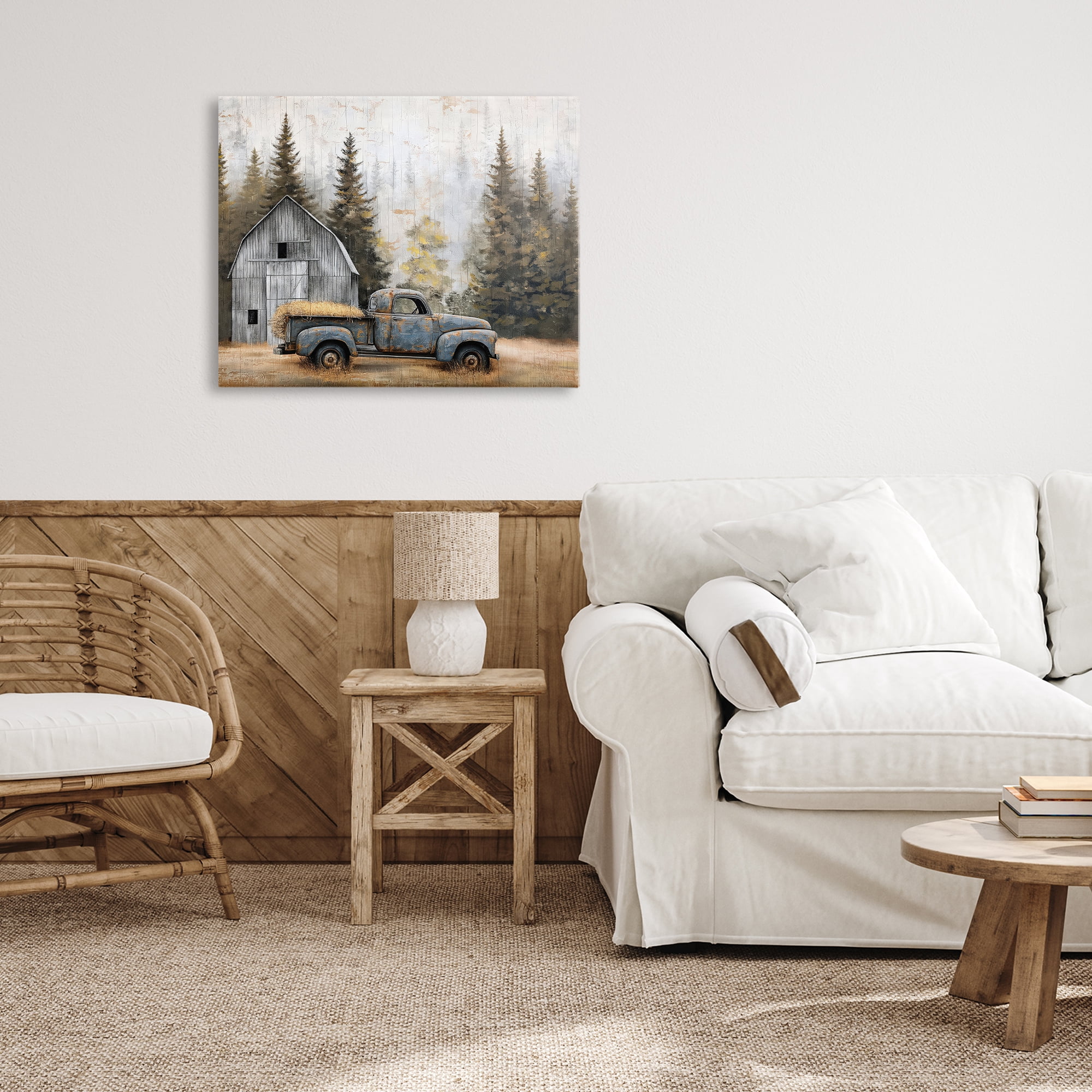 Stupell Industries Autumn Barn & Pine Forest Canvas Wall Art, design by Imagine It Images