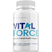 (1 Pack) Vital Force - Dietary Supplement for Joints, Focus, Memory, Clarity, Energy, Improved Sleep, Calm and Relax Mind - Advanced Formula for Overall Wellness - 60 Capsules