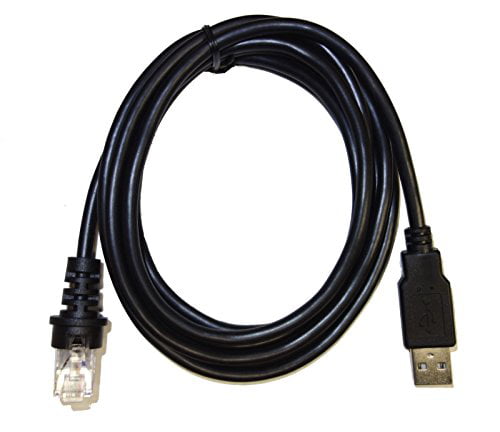 HALJIA 2 m cable usb escáner de código de barras Compatible con Metrologic Honeywell MS7120 1690 5145 9540 