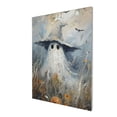 thumbnail image 3 of 12x16 inch Oil Paintings Canvas Wall Art White Apparition Wearing A Hat,Indoor Bathroom,Garage,Yard Decorative Painting,Modern Art White Apparition Canvas Pictures,For Man Cave,Kitchen,Cafes, 3 of 6