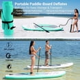 thumbnail image 4 of SereneLife Inflatable Stand Up Paddle Board (6 Inches Thick) with Premium SUP Accessories & Carry Bag | Wide Stance, Bottom Fin for Paddling, Surf Control, Non-Slip Deck | Youth & Adult Standing Boat, 4 of 5