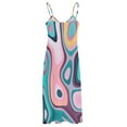 thumbnail image 6 of 80's Diner wavy color pallete Sleeveless Dress Women dresses summer dresses summer woman, 6 of 6