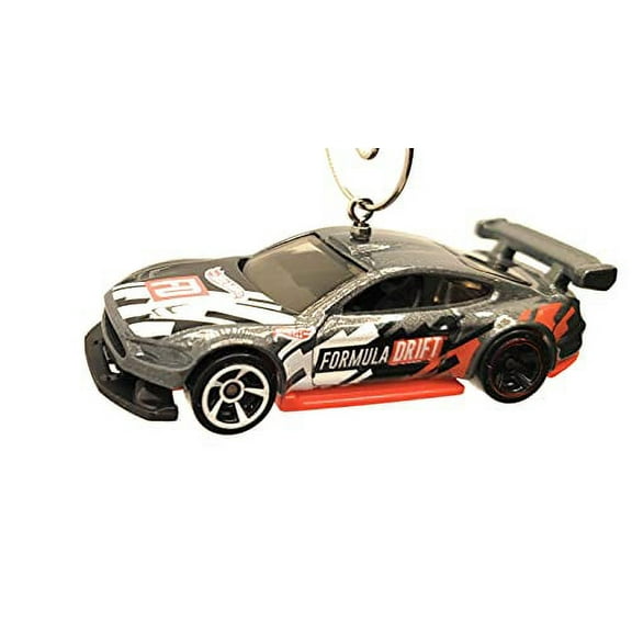 2018 Ford Mustang GT Custom Drift Christmas Ornament 1:64 Black