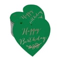 thumbnail image 1 of Inkdotpot 50 Pack Happy Birthday Favor Paper Tag Craft Real Rose Gold Foil Hang Tag, 1 of 8