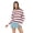 Pink, variant on Women’s Oversized Polo Shirt, Short Sleeve Cotton-Blend Top, XS-XL