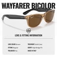 thumbnail image 5 of Ray-Ban RB2132 NEW WAYFARER BICOLOR POLARIZED Square Shaped Sunglasses for Men & Women - Includes Official Rayban Eyewear Kit - Ideal Formal & Casual Wear Sunglasses - Brown Lens, 5 of 7