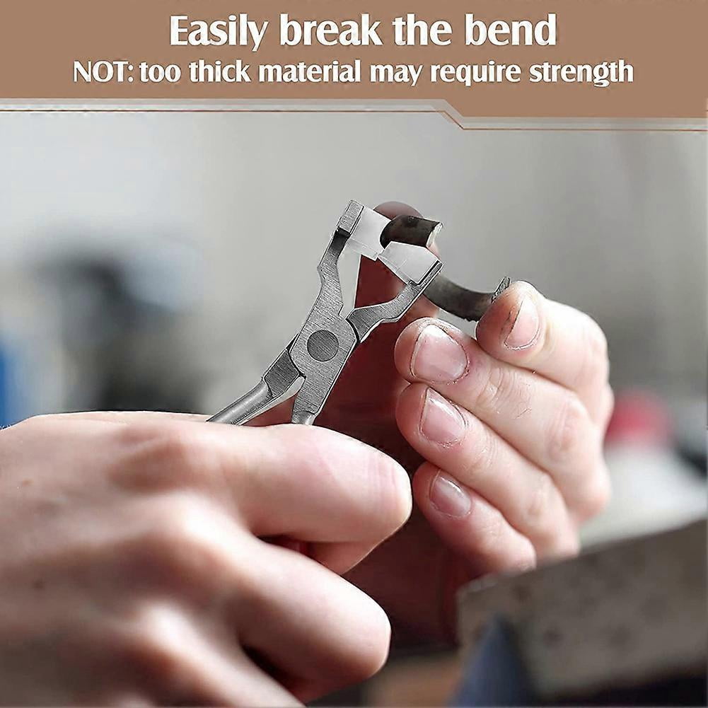 2 Pcs Ring Making Kit Chain Nose Pliers Bending and Wrapping Metal Tool Stainless Steel Ring Bender