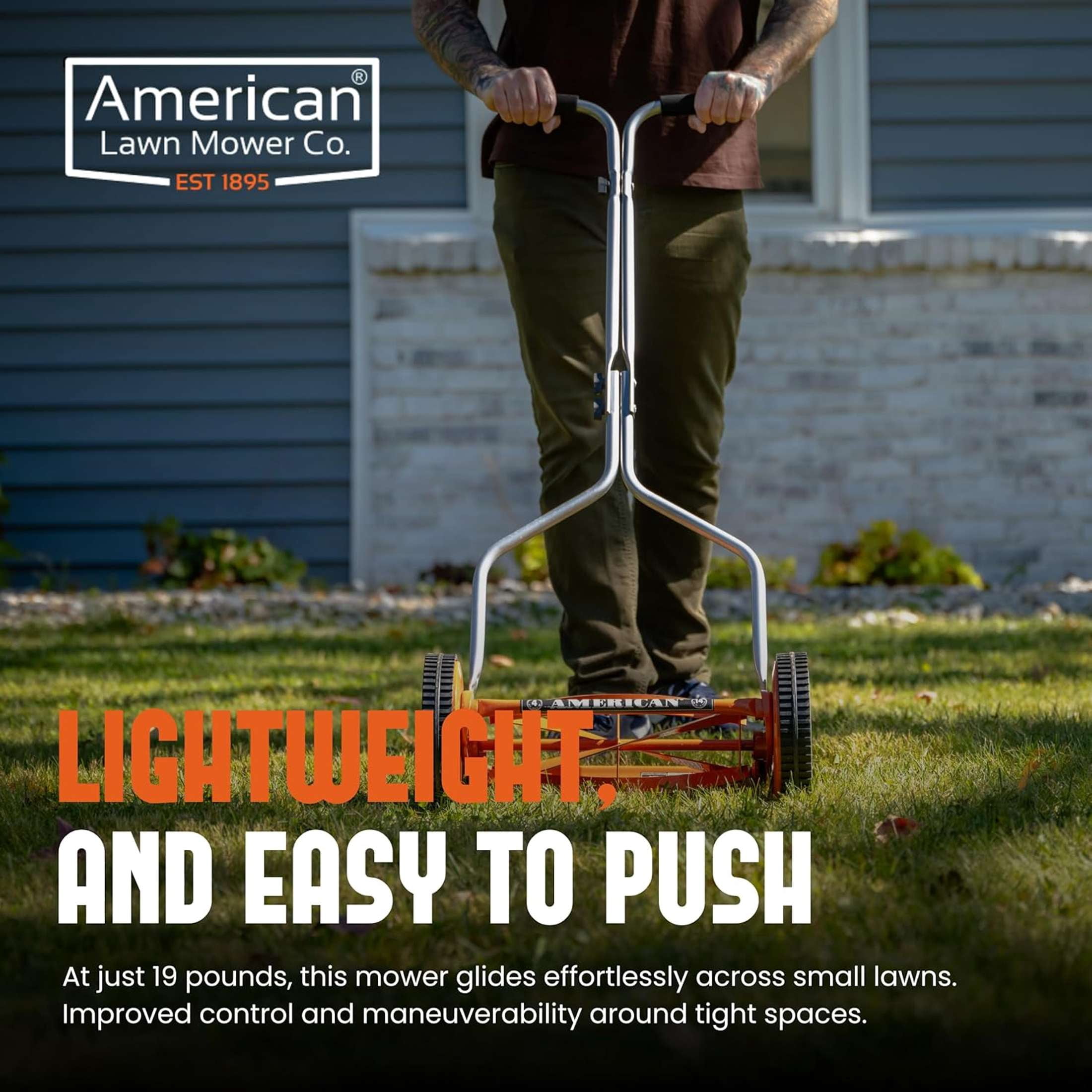 American Lawn Mower 1204-14 14-inch 4-Blade Push Reel Lawn Mower