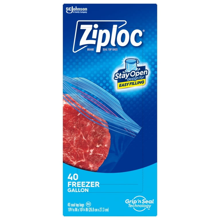 Gallon Freezer Bags With Grip N' Seal Technology, 80 Total photo 6