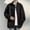 Black, variant on dzxyzu Men's Shirts Jacket Coat Sherpa Bomber Casual Long Sleeve Winter Overshirt Solid Color Button Loose Plus Size Lapel Workwear Outwear Tops 2024 Winter Saving