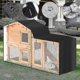 thumbnail image 2 of Rabbit Hutch Cover For Double Hutches Waterproof For Bird Cages In Winter, 2 of 5
