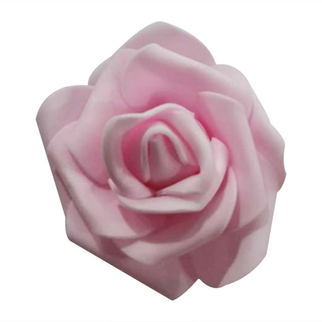 Advancent Paquete de 50 flores biónicas artificiales, rosas de simulación de espuma PE, decoraciones de flores falsas, regalos de compromiso para bodas y Kits de decoración para fiestas Rosa claro Advancent JJ18310-01