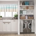 thumbnail image 3 of LALILO Kitchen Curtain Valance Blue Ink Summer Beach Water Rod Pocket Window Curtain 52"x 18" Set of 2, 3 of 7